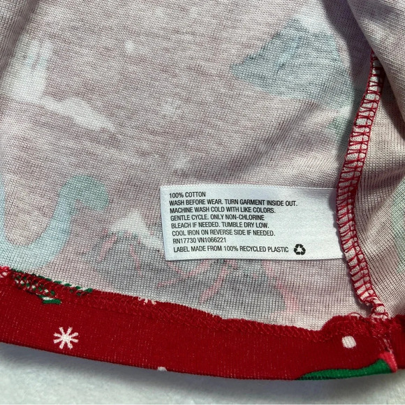 WONDERSHOP Womens Dinosaur Christmas Pajamas Red Size Small - Picture 4 of 12